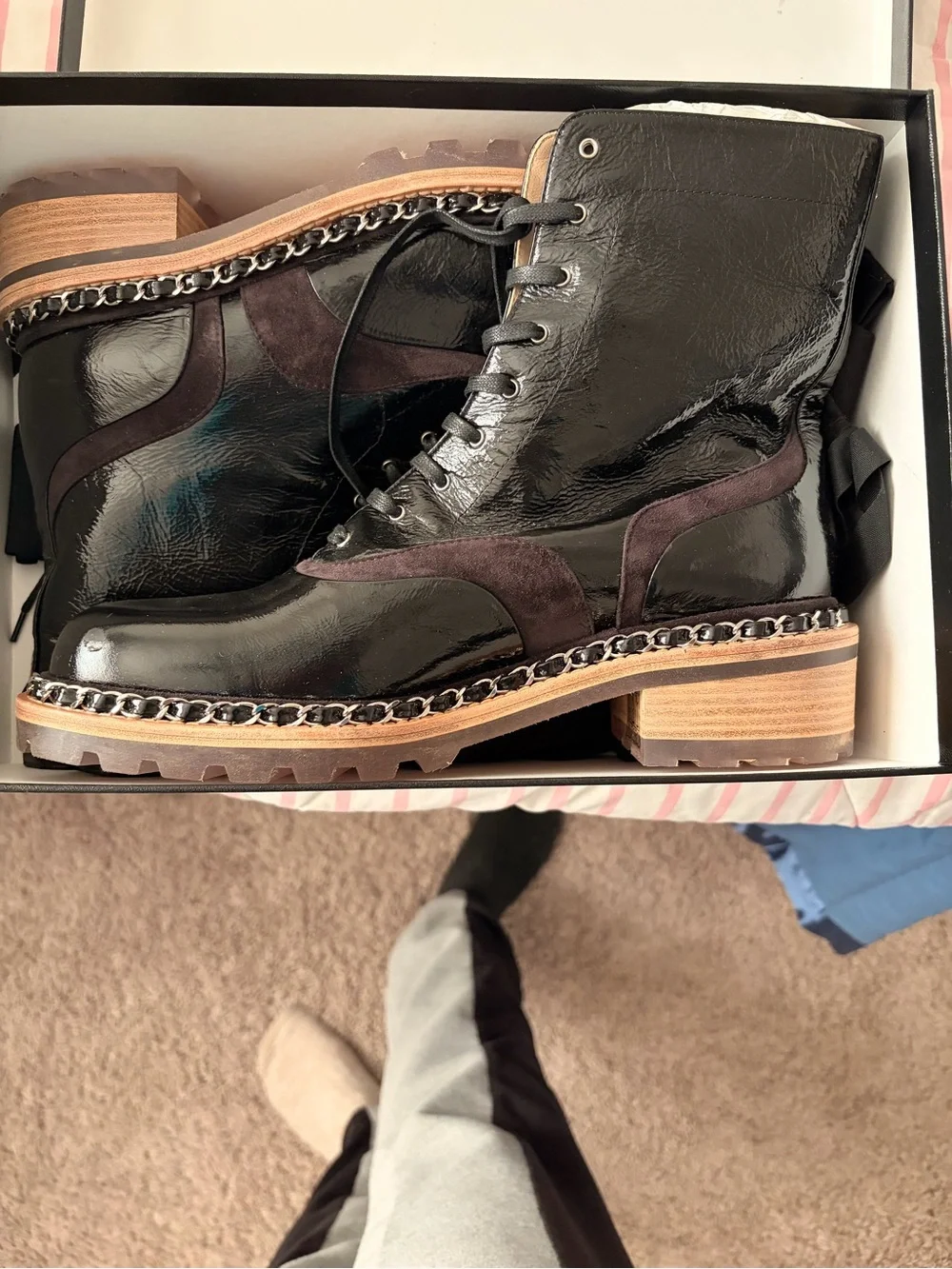 Chanel boots brand new in box